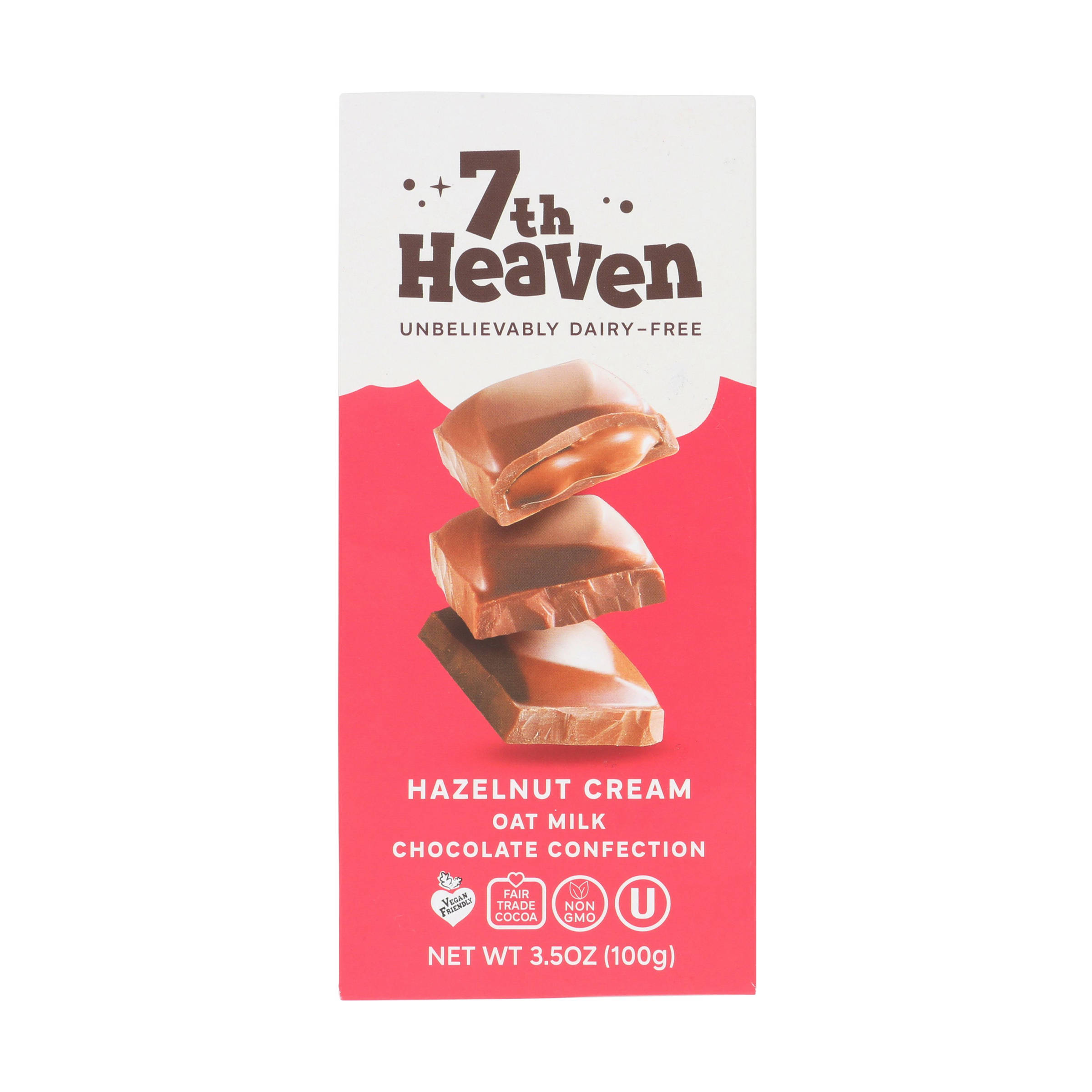 7th Heaven Hazelnut Cream Chocolate Bar (3.5OZ) 10540